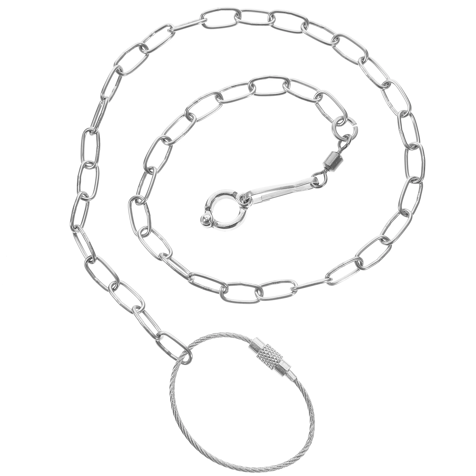 الفولاذ المقاوم للصدأ الطيور سلسلة القدم الببغاء ملحق الطيور كوكاتيل المقود حبل خلخال #6