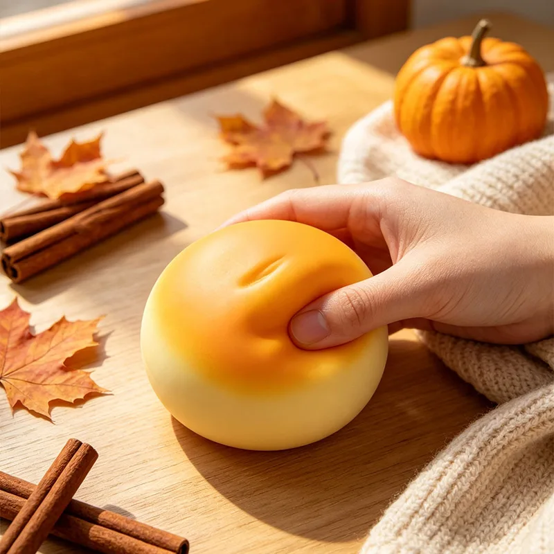 Simulated Milk Bread Squeeze Toys Soft Calming Slow Rising Hawaiian Bread Squishy Sticky Hand Relax Slow Rebound Toy Adults