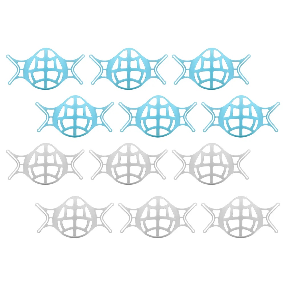 12 pezzi staffa interna per maschera supporto traspirante 3D previene il trasferimento del rossetto non soffocante adatto per maschere per il viso supporto leggero 3D