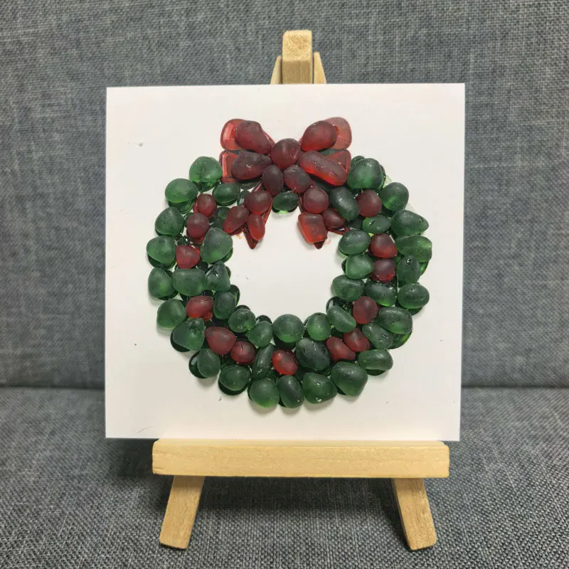 christmas decorations Acrylic Glass Mosaic Craft Kit, Handmade DIY Art Gift for home decorations and display