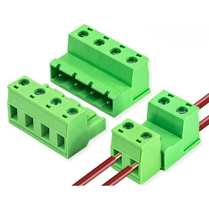 5Pairs 2EDGRK-7.62mm Solderless Air Docking Connector Set Large Spacing Male And Female Plug-in Type for Electronics