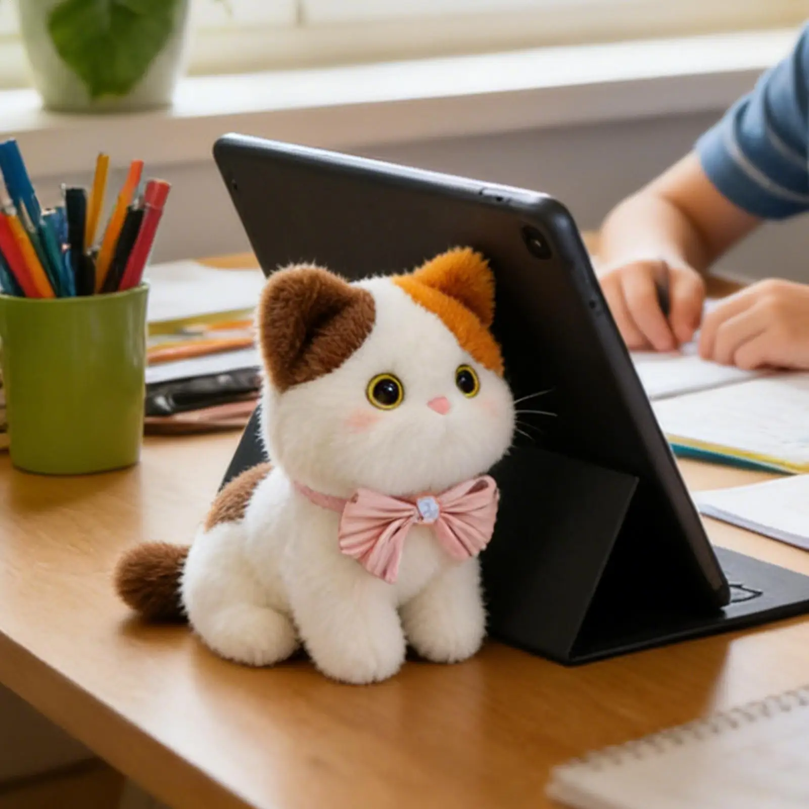 

Cat Stuffed Animal Soft Cartoon Kitten With Bell Design Plush Cats For Kids Girls Boys Adult Pet Lover Christmas Birthday Easter