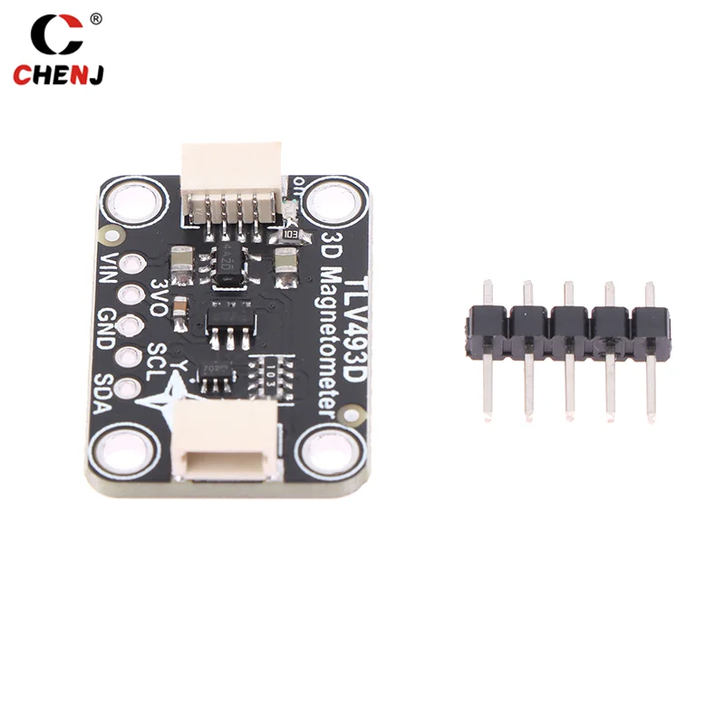 1 Stück hochwertiges Schwarz tlv493d dreiachsiges Magnetometer-stemma qt qwiic tlv493d Modul zubehör