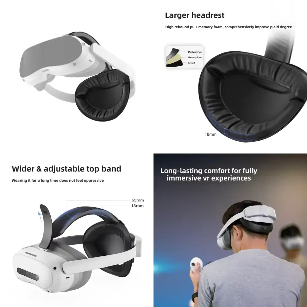 

KIWI Design T1 Comfortable Headset Balanced Wear Compatible Pico 4 Ultra Enterprise Edition Easy Disassemble Assemble Widely