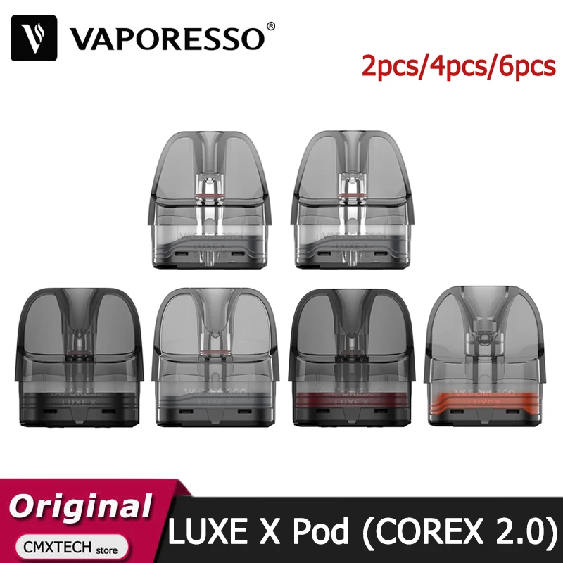 خرطوشة Vaporesso Vaporesso X Pod ، فخمة ، 5 ، من من من Vaporesso ، من من من نوع 0.6ohm لفائف شبكية للرفاهية X ، لوكس X برو ، لوكس X ماكس ، لوكس X2 كيت ، 2 ، 4 من من من من من من