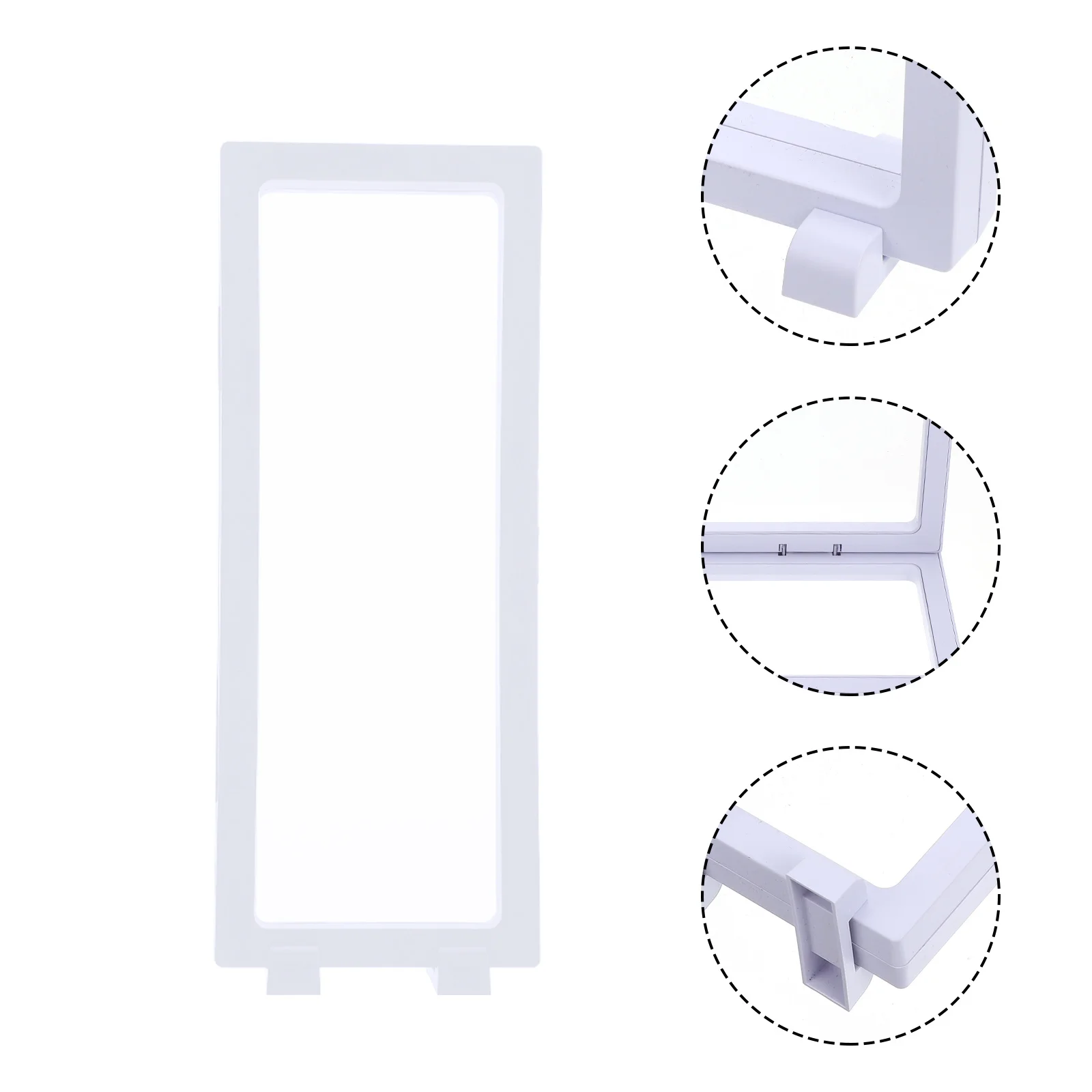 6Sets Transparent Floating Jewelry Display Boxes Durable Ring Storage Organizer Case Stand for Jewelry