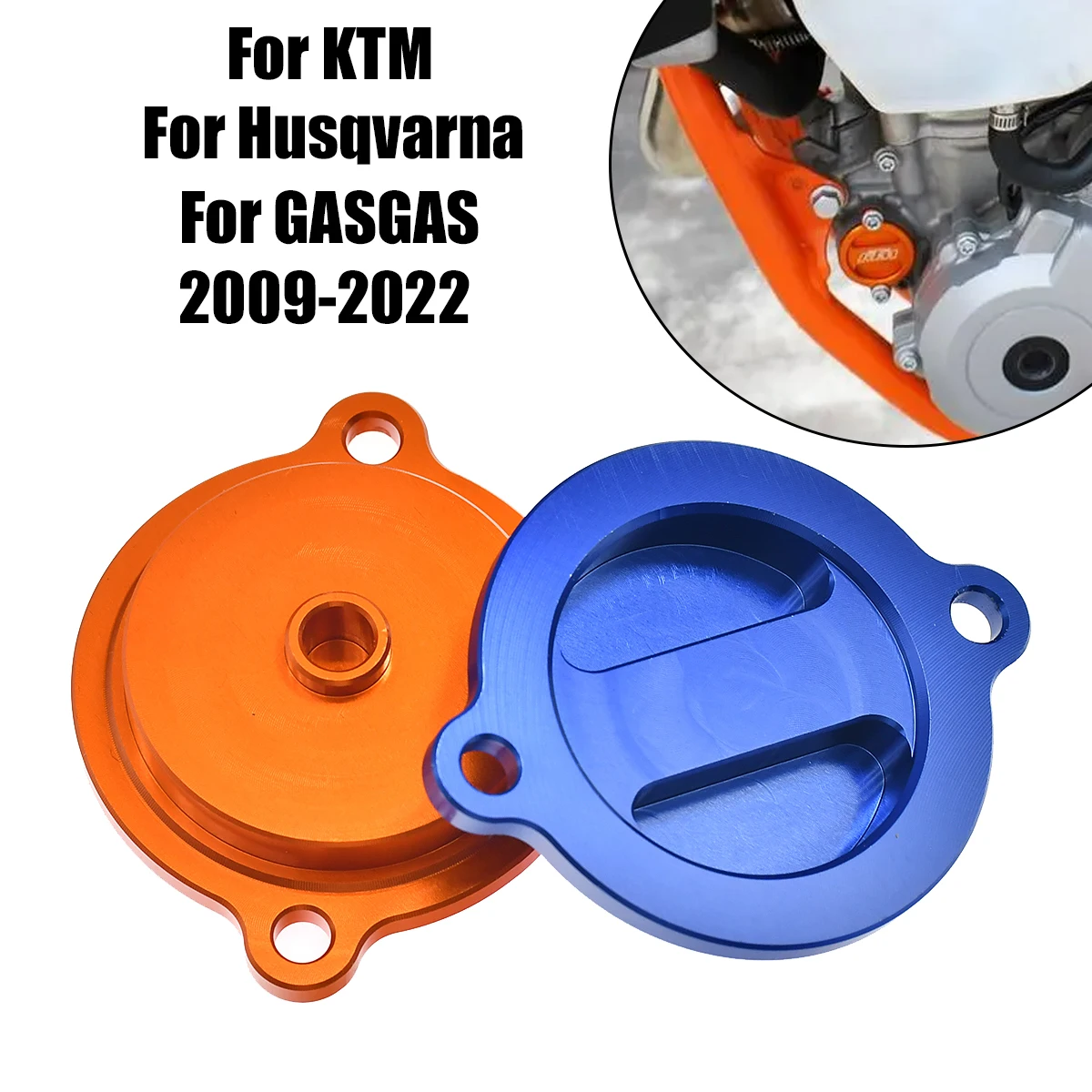 

Motorcycle CNC Oil Filter Cover For KTM DUKE RC 125 200 390 SXF EXC 450 500 690 990 1050 1190 1290 Super Adventure RC8/RC8R