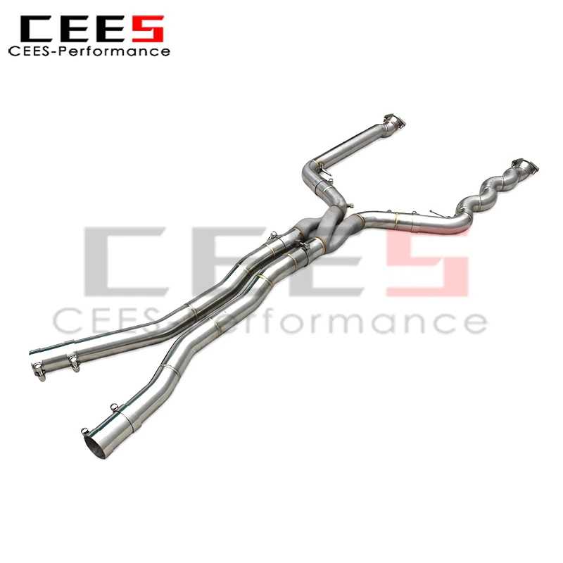 CEES Custom Equal Length Mid Pipe for BMW X3M/X4M F97/F98 3.0T 2019-2023 Racing Z Pipes Aggressive Sound Exhaust Parts