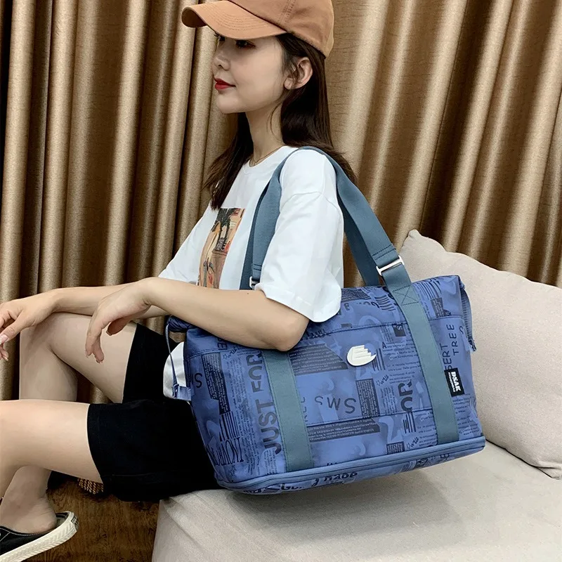 Travel Outdoor Sports Dry and Wet Separation Tie Rod Fitness Bag Luggage Large Capacity Storage Portable Business Travel Bag