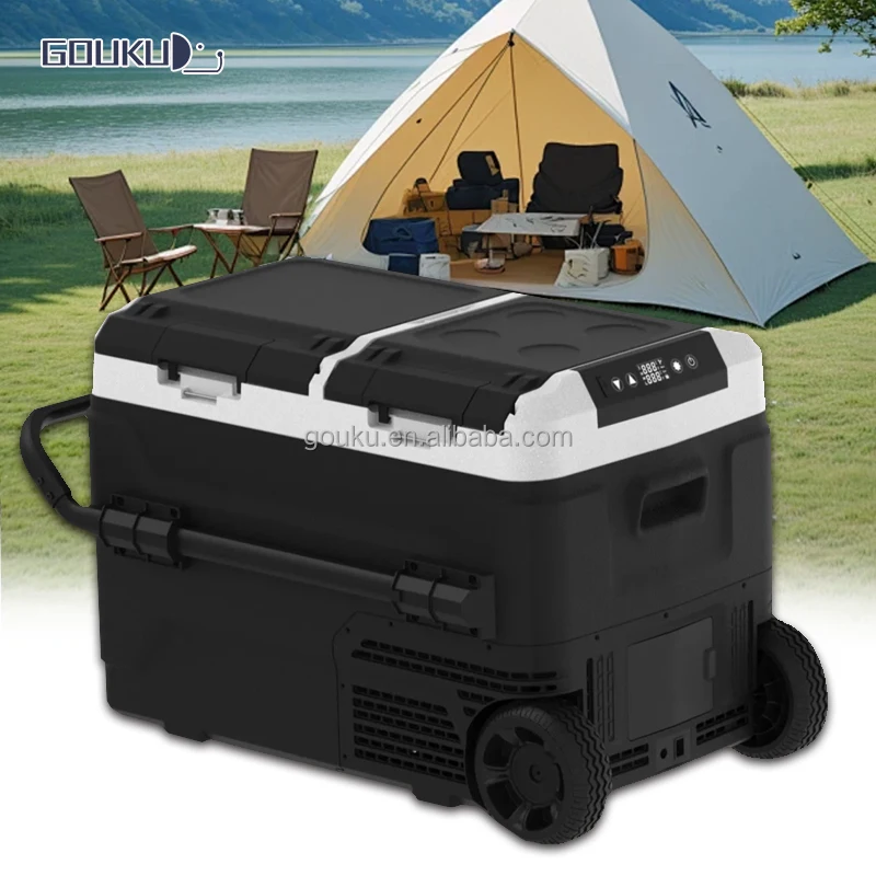 12V Dual Use Cooler DC Electric F Camping Outdoor Car Refrigerator For Boat Trip Cooler Box F slide mini Fridge