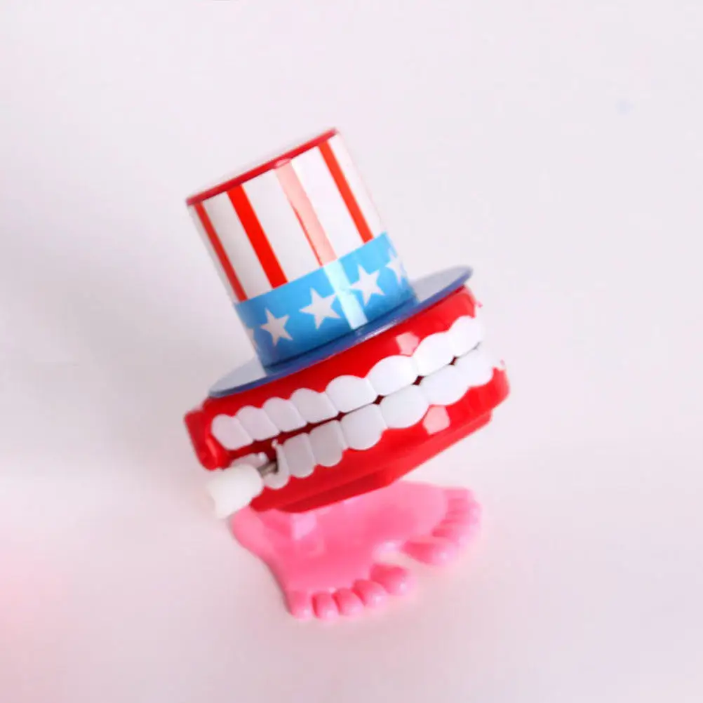 

8Pcs Wind Up Chattering Teeth Moving Mouth Oral Comedy Props Lighthearted Dental Decor for Birthday Parties Prank Gifts