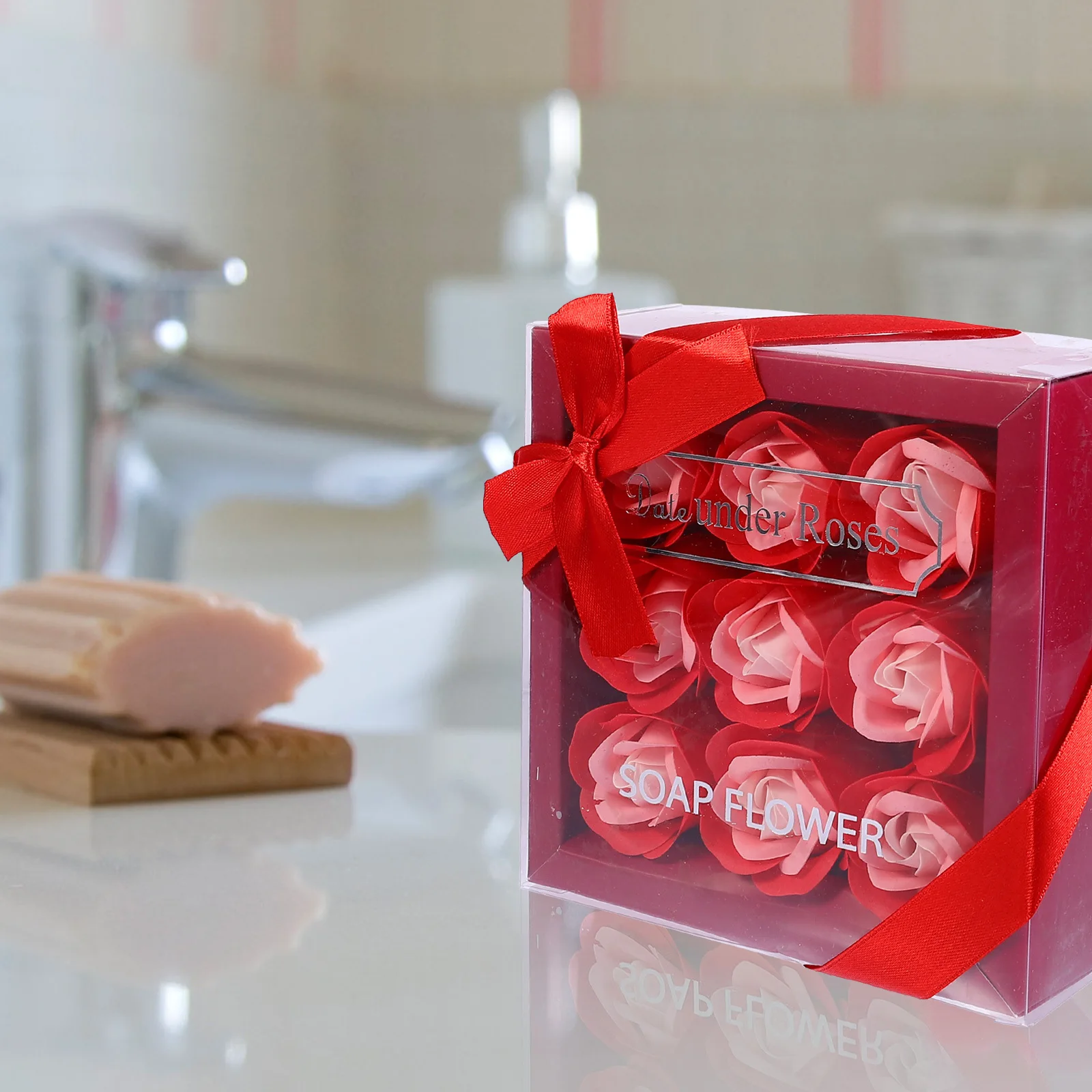 

Valentine's Day Gift Artificial Flower Simulated Soap Decor Romantic Mother's