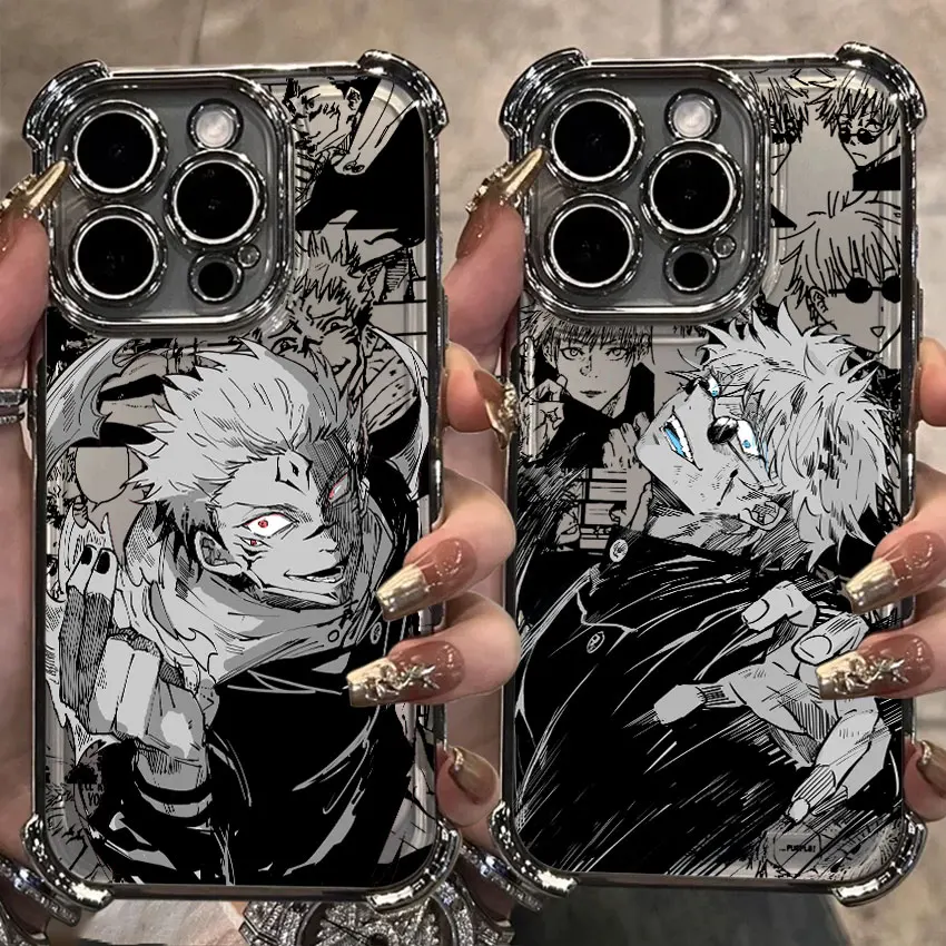 

Jujutsu Anime Kaisens для Samsung Galaxy A56 Clear Case A55 A54 A52 A53 5G A36 A34 A35 A33 A73 A26 A25 A16 06 Серебряный чехол для телефона