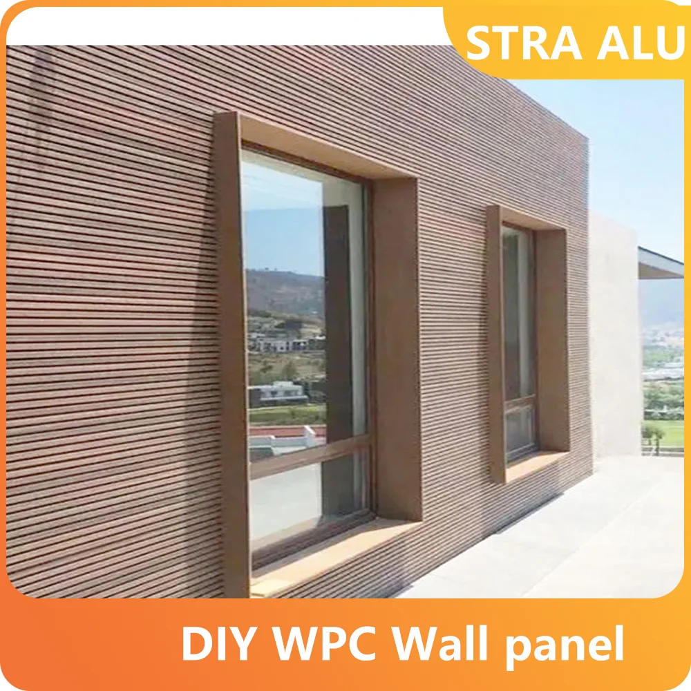 

6mm WPC Wall Panel Waterproof & Fireproof, Anti-Mold Click Lock 10PCS=10㎡, Easy Install for Bedroom/Bathroom/Office (Oak Grain)