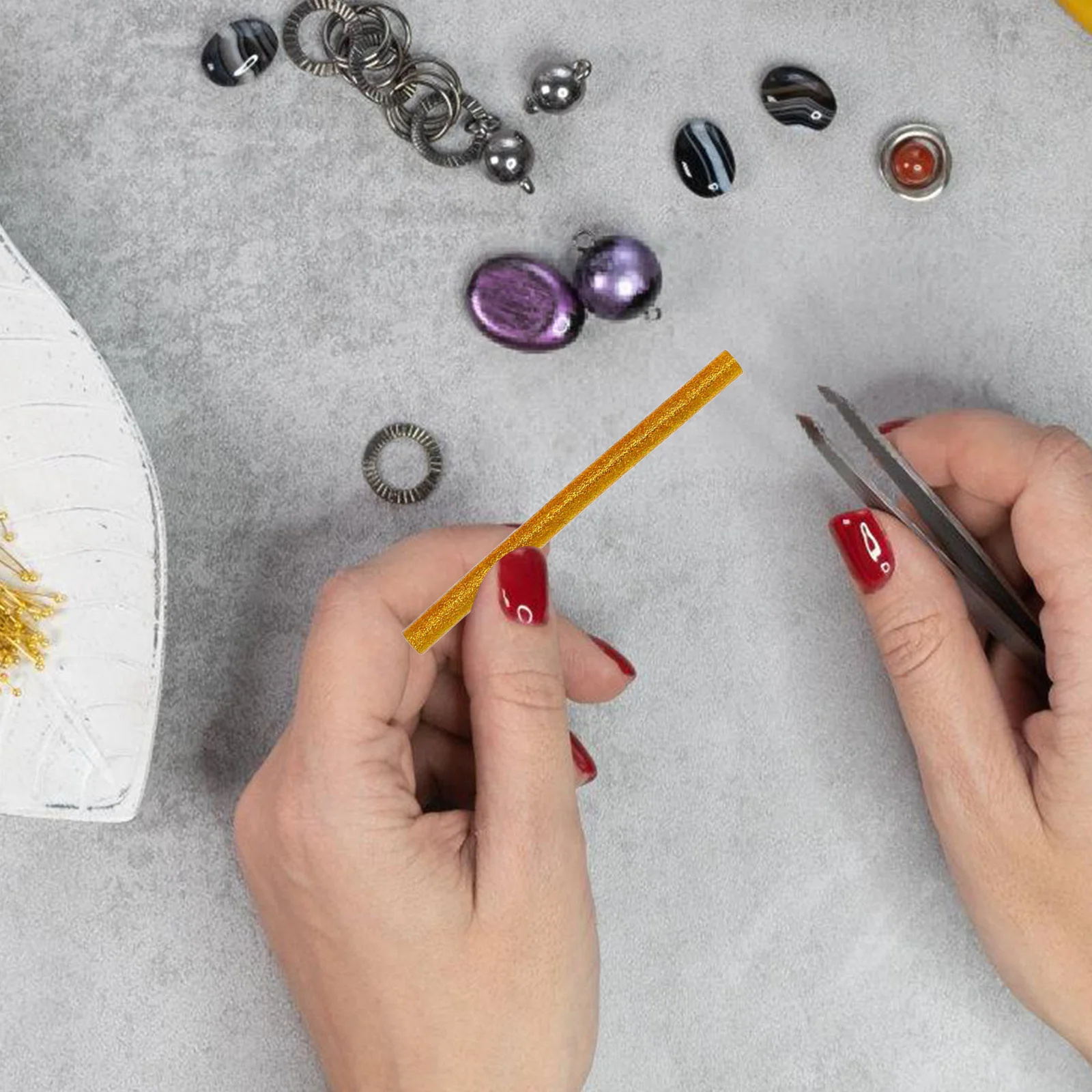 

120pcs Hot Melt Glue Sticks For Diy Crafts Strong Adhesive Bonding Paper Glass Plastic Wood Easy To Use Craft Projects Home