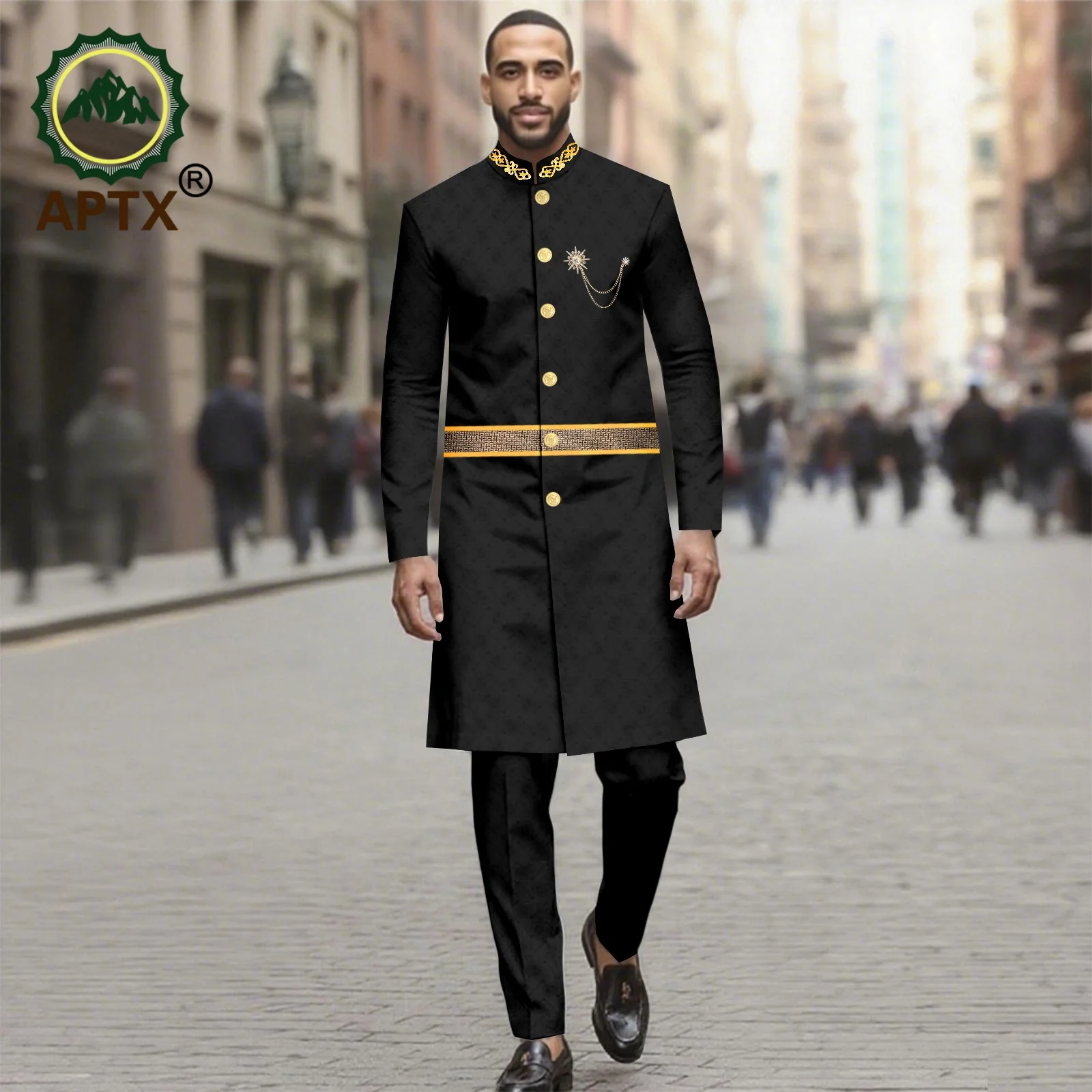 

Men`s Suit African Clothing Dashiki Fashion Outfits Muslim Jacket Embroidery Custom Tradition Party Wedding 2 Piece Set 2516086