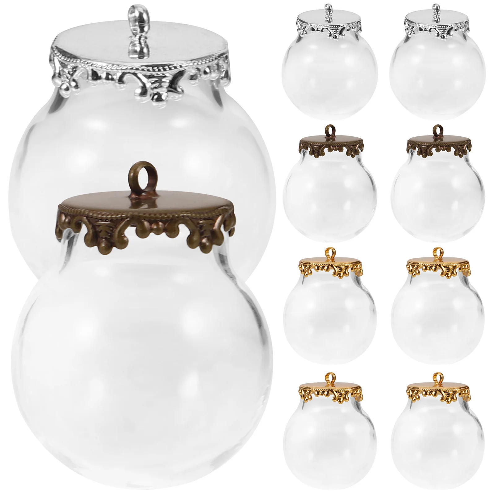 

10 шт. маленькие флаконы с крышкой, подвески для стеклянных бутылок для поделок своими руками и путешествий, сувениры на память, мини-бутылки для желаний, стеклянные банки