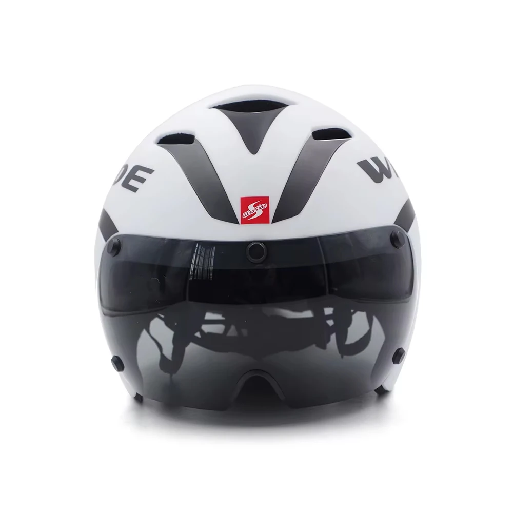 Wildside Aero TT Road Bicycle Helmet Racing Cycling Sports Triathlon TT Ultralight Bike Safety Helmet Goggles Bike accessories