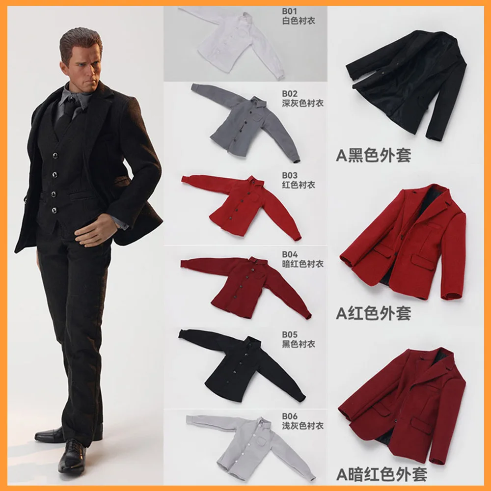 

JO25X-09 масштаб 1/6, мужские кукольные брюки, галстук, жилет, одежда, костюмы, модель для 12-дюймовой экшн-фигурки, сильное мышечное тело TBL M34 M35