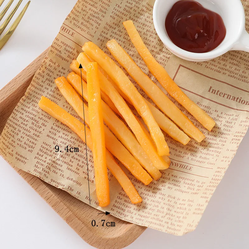 Simulation Pommes Frites Heimdekoration, Kunstnahrung, Huhn, Popcornmodell, Burger Shop, Western Food Display Requisiten, 10 Teile/los – Detail 4