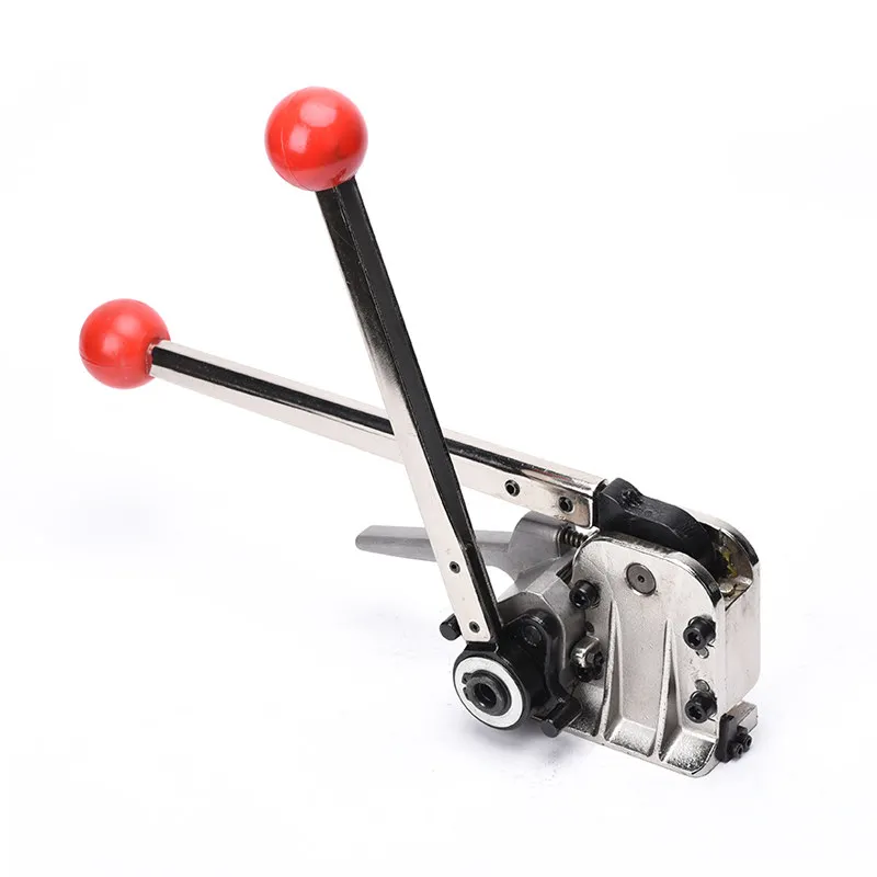 GD35 A333 Manual Steel Strapping Tool - Handheld 13/16/19mm Band Tensioner with Clip Joint