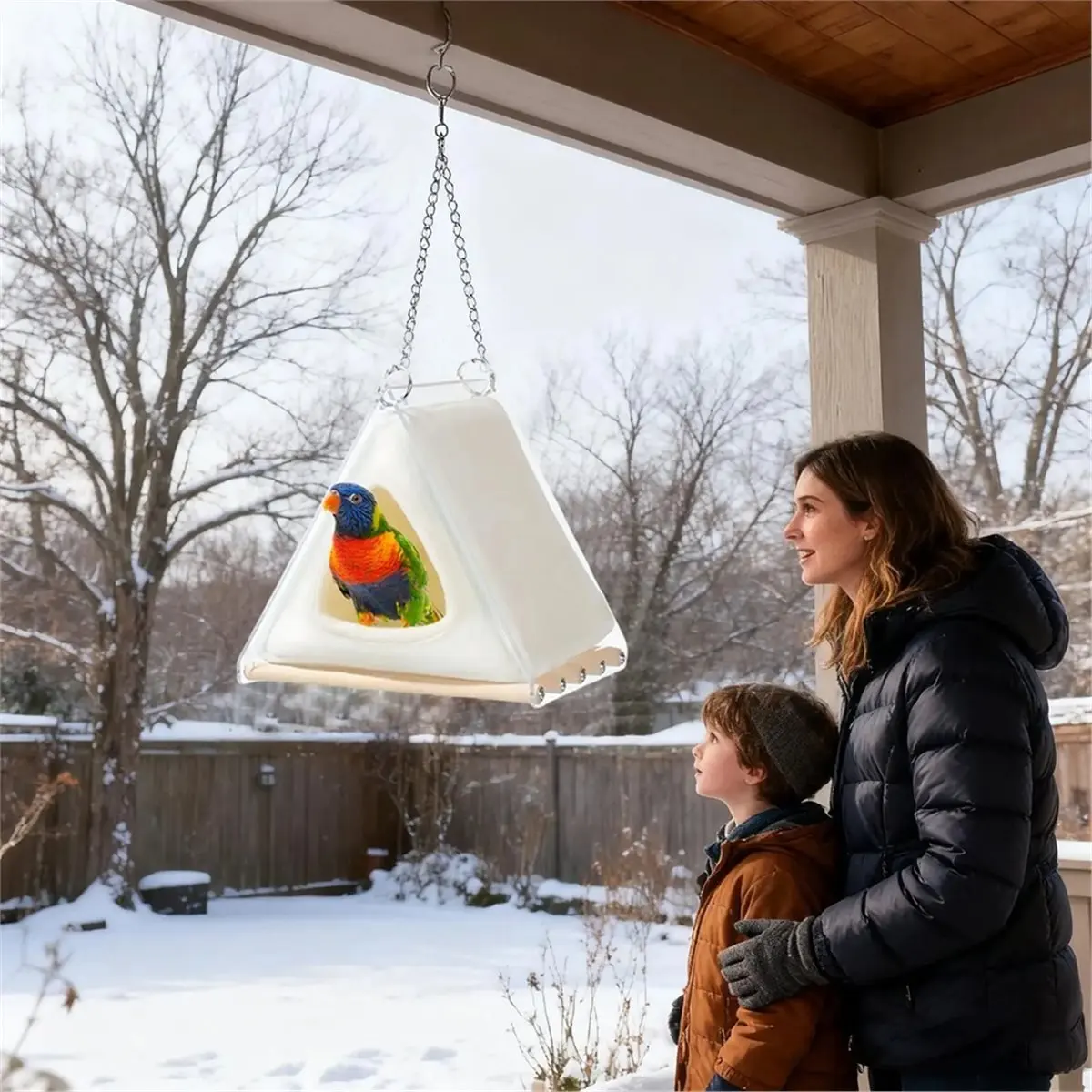 A67T NEW Bird House for Cage Detachable Liner Winter Warm House Bird Bed FinchNest Snuggle Cave for Parrot Parakeet Conure