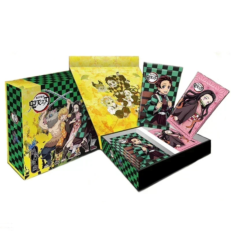 New Demon Slayer Cards The other shore reincarnation Tanjirou Nezuko Anime Figure GX SZR Rare Collectible Card Kids Gift Toy