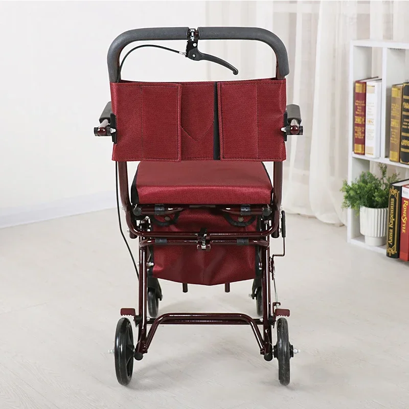 

Hot Sale Supermarket Trolley With Seat Front Wheel Walker Shopping Stroller For The Elderly