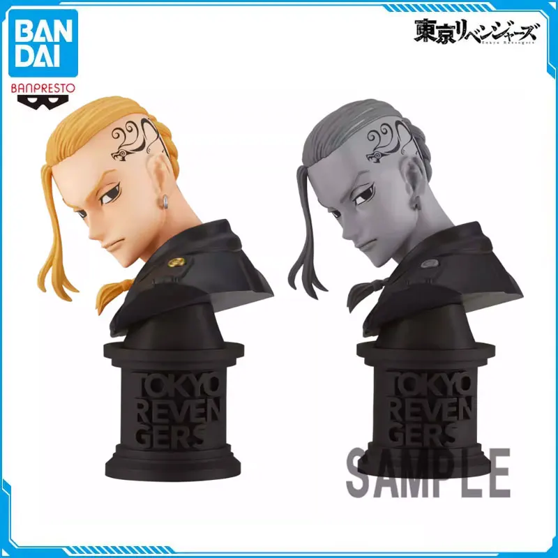 Original BANPRESTO Tokyo Revengers Half Body Statue FACECULPTURES Series Draken PVC Anime Action Figure Ornaments Model Toy