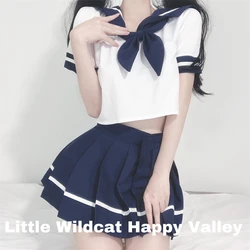 Japanese AV Actress Costumes Sexy Lingerie Sweet Cute School Girl Uniform See Through Sleepwear Student Cosplay with Mini Skirt