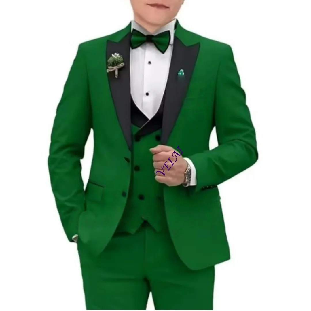Formal Boys Suit Wedding Tuxedo 3 Pieces Set Kids Blazer Clothes Party Dress 2-16 Years Old Boys Suit Set - view 4