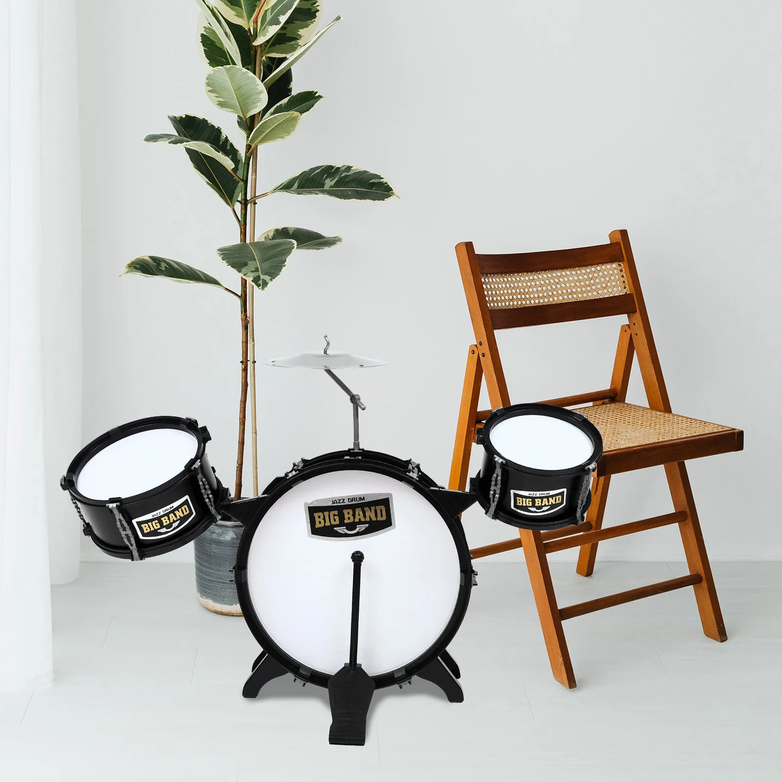 1 set di batteria jazz per bambini, set di batteria educativa colorata per bambini, apprendimento precoce e sviluppo musicale, giocattoli educativi per bambini