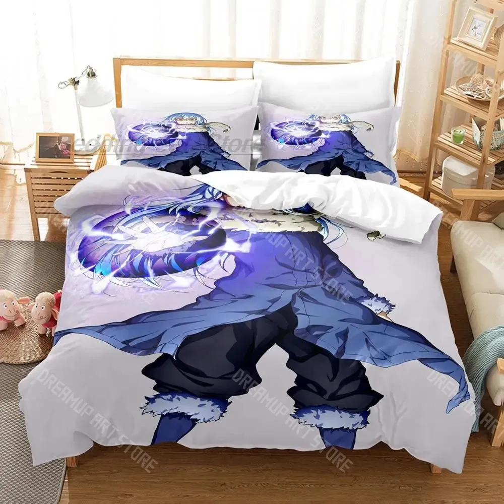 3D Printed TenSura Rimuru Tempest Slime Bedding Set for Boys Girls Duvet Cover Twin Queen King Full Single Double Sizes