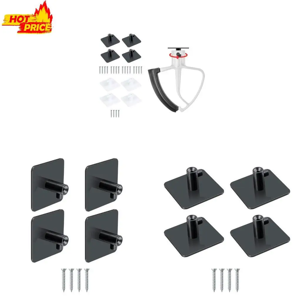 

4PCS Practical Attachment Holder Attachment Organizers Mixer Accessories Hooks Wall Mounted Attachment Holder