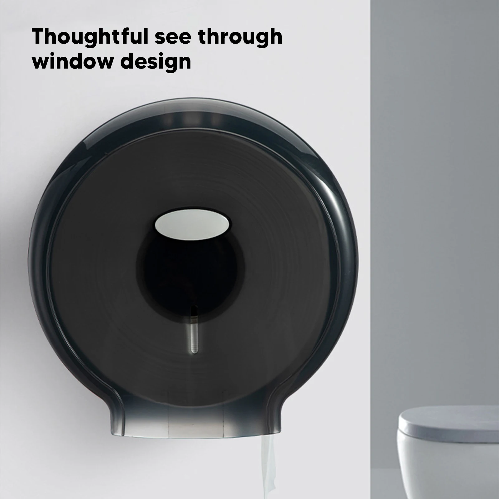 Toilet Paper Holder Box Waterproof Wall Mount Jumbo Paper Roll Dispenser for Single Roll Tissue Punch  Holder Bathroom Accessory