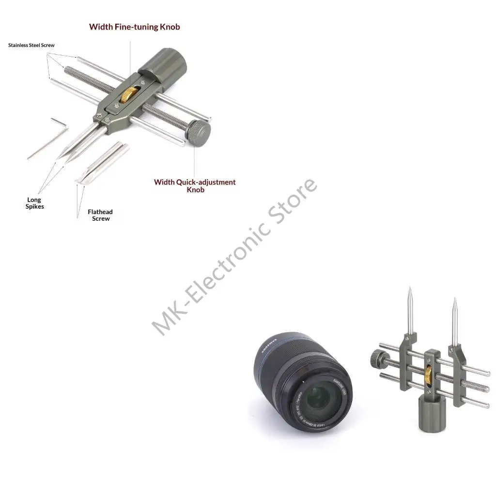 

R2LF Эффективный инструмент для ремонта линз. Удаление линз из нержавеющей стали. Регулируемая ширина. Обеспечивает точность и