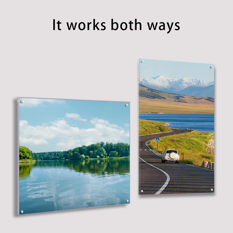 One Piece of Simple A3/A4 Magnetic Photo Frame Which Can Be Used as a Transparent Floating Poster Frame in the Office