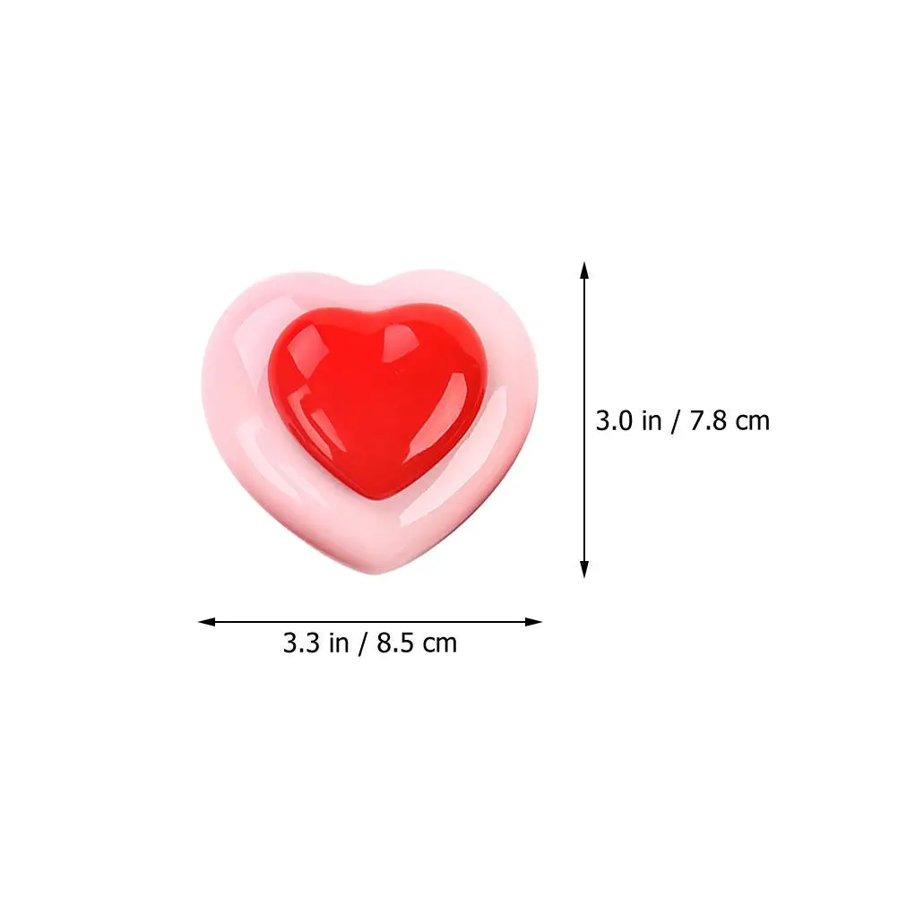 4Pcs Heart Ceramic Balm Jars Portable Containers Dustproof Lid Makeup Storage Boxes for Lip Balm Face Cream Travel Bag - view 6
