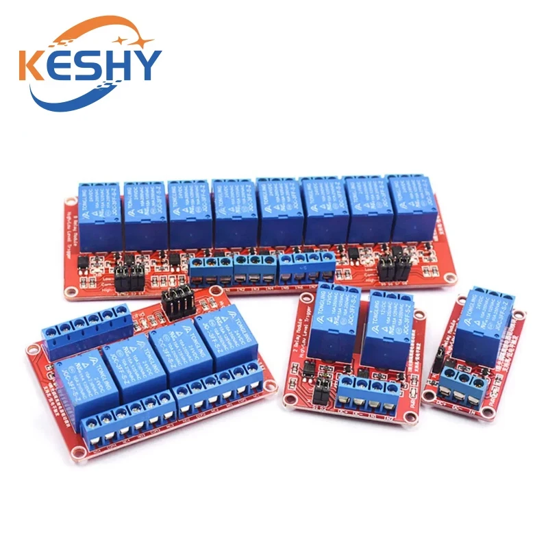 1-10PCS 5V 12V 24V Relay Module With Optocoupler Relay Output 1 2 4 6 8Channel Relay Module For Arduino PLC Automation Equipment