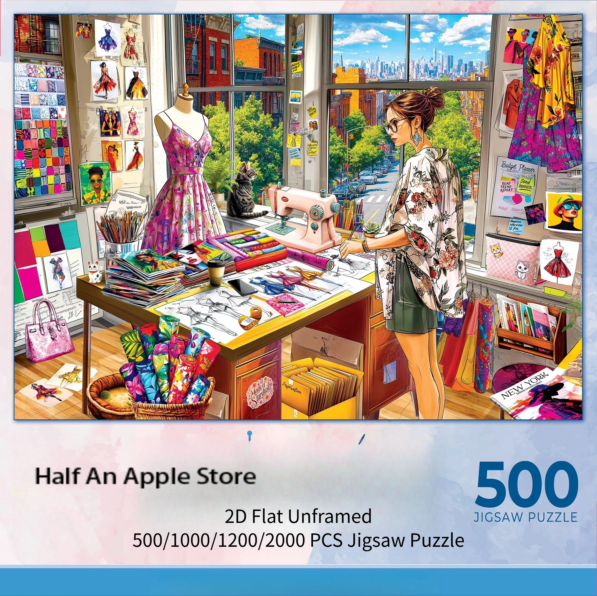 

1000 PCS Jigsaw Puzzles for Adults Fashion Dreams Puzzles Educational Games Colorful Puzzles Gifts Home Decor