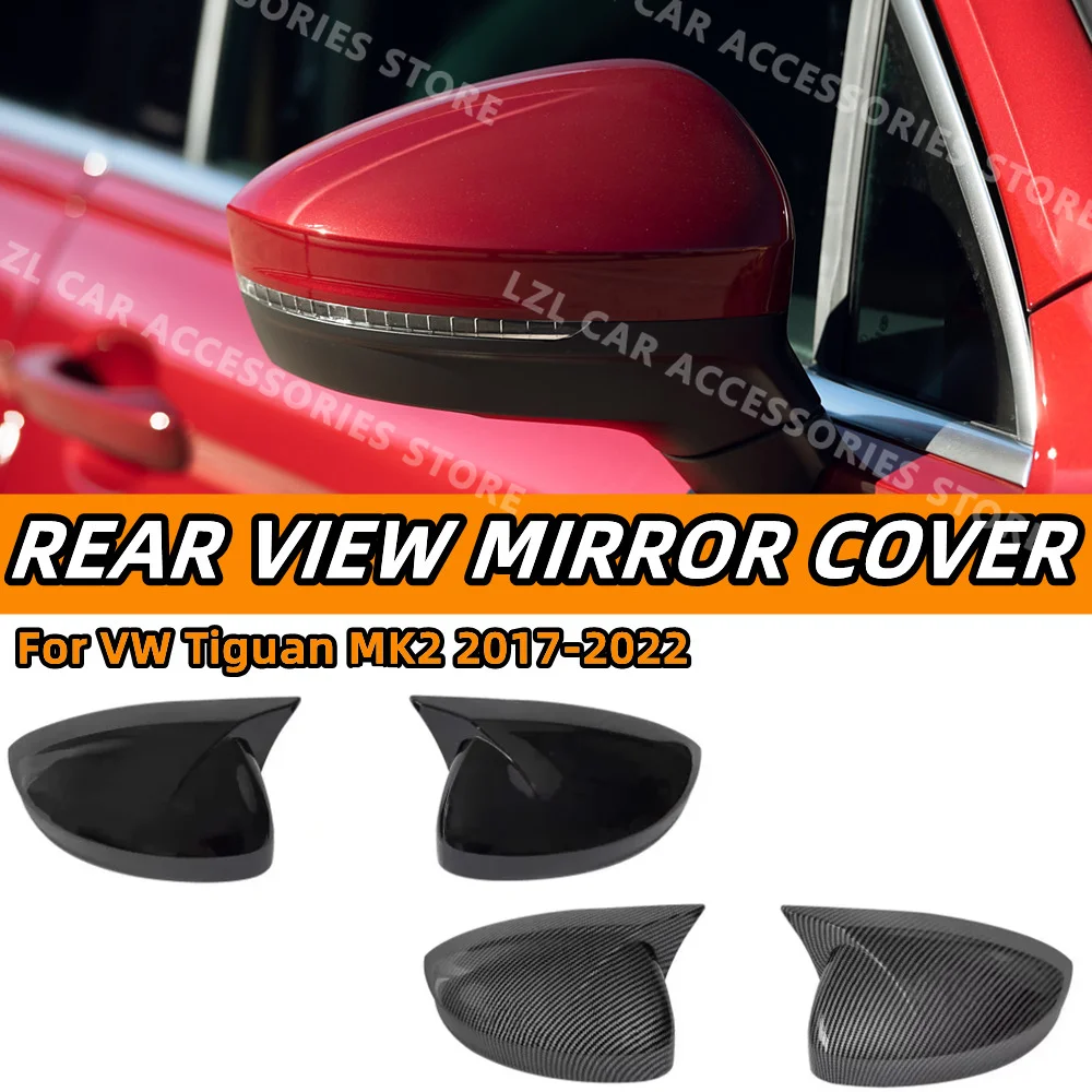 

For Volkswagen VW Tiguan MK2 2017 2018 2019 2020 2021 2022 M Rearview Mirror Cover Side Reversing Rear View Mirror Trim Caps