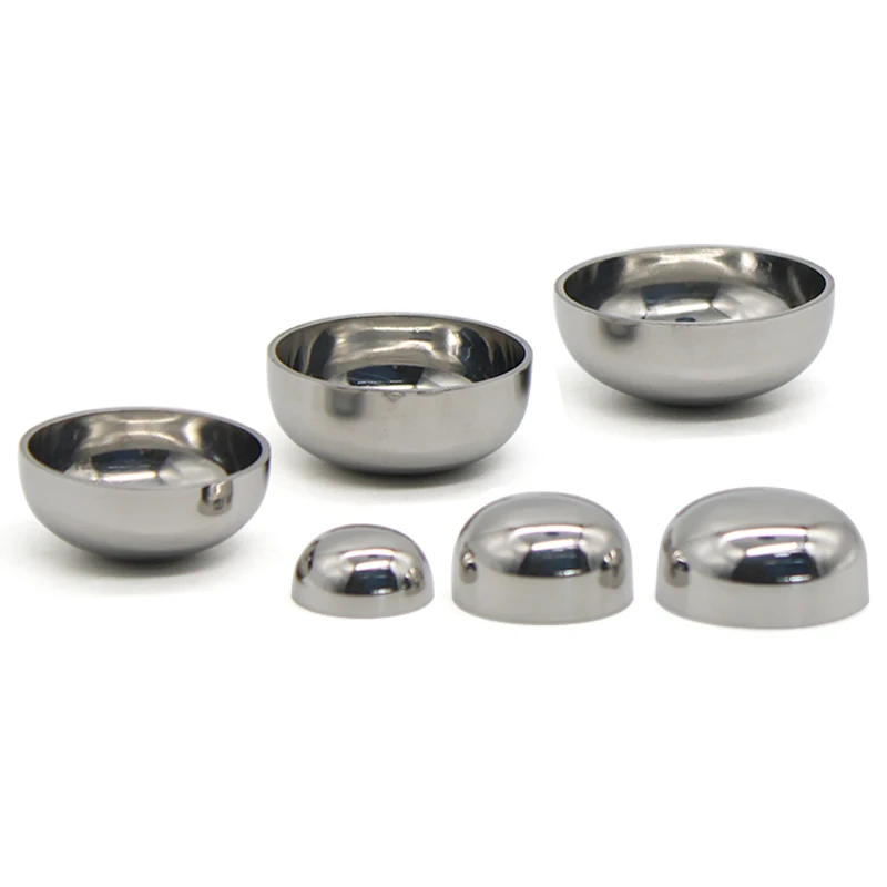 

19mm - 108mmOD 304 Stainless Steel Sanitary Welding End Cap Pipe Fitting thickness x 1.5/2mm