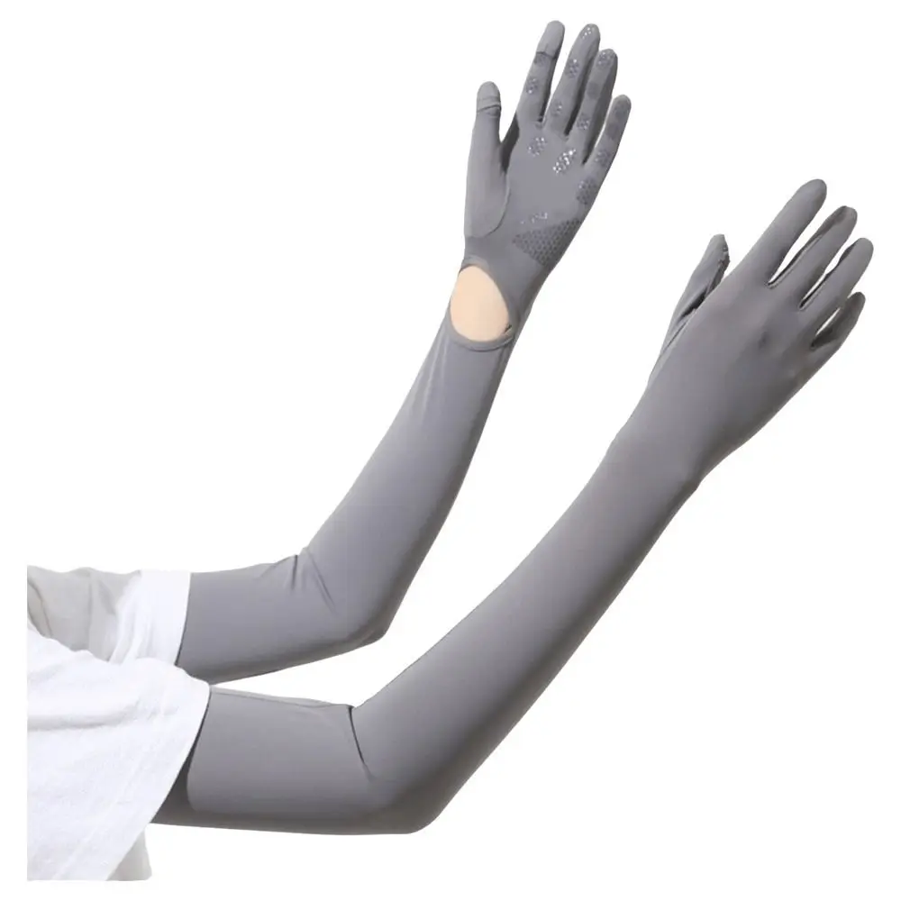 Comfortable UV Protection Sun Protection Gloves Long Gloves Touchscreen Ice Silk Sleeve Ice Silk Bicycle Gloves Travel