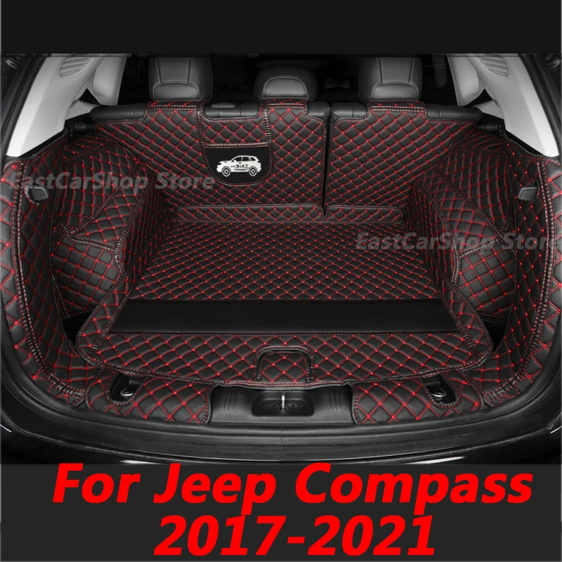 

For Jeep Compass 2017 2018 2019 2020 2021 Car Custom All Inclusive Rear Trunk Mat Car Boot Liner Tray Rear Trunk Accessories
