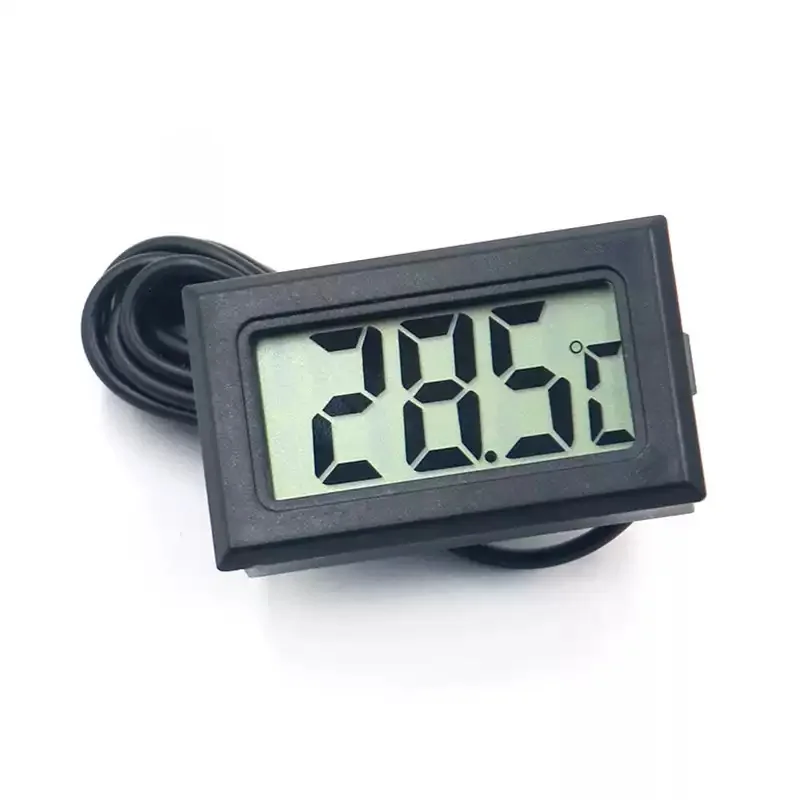 Mini LCD Digital Thermometer FY-10 Aquarium Car Water Bath Temperature Tester Detector Monitor Embedded Temperature Sensor 1M