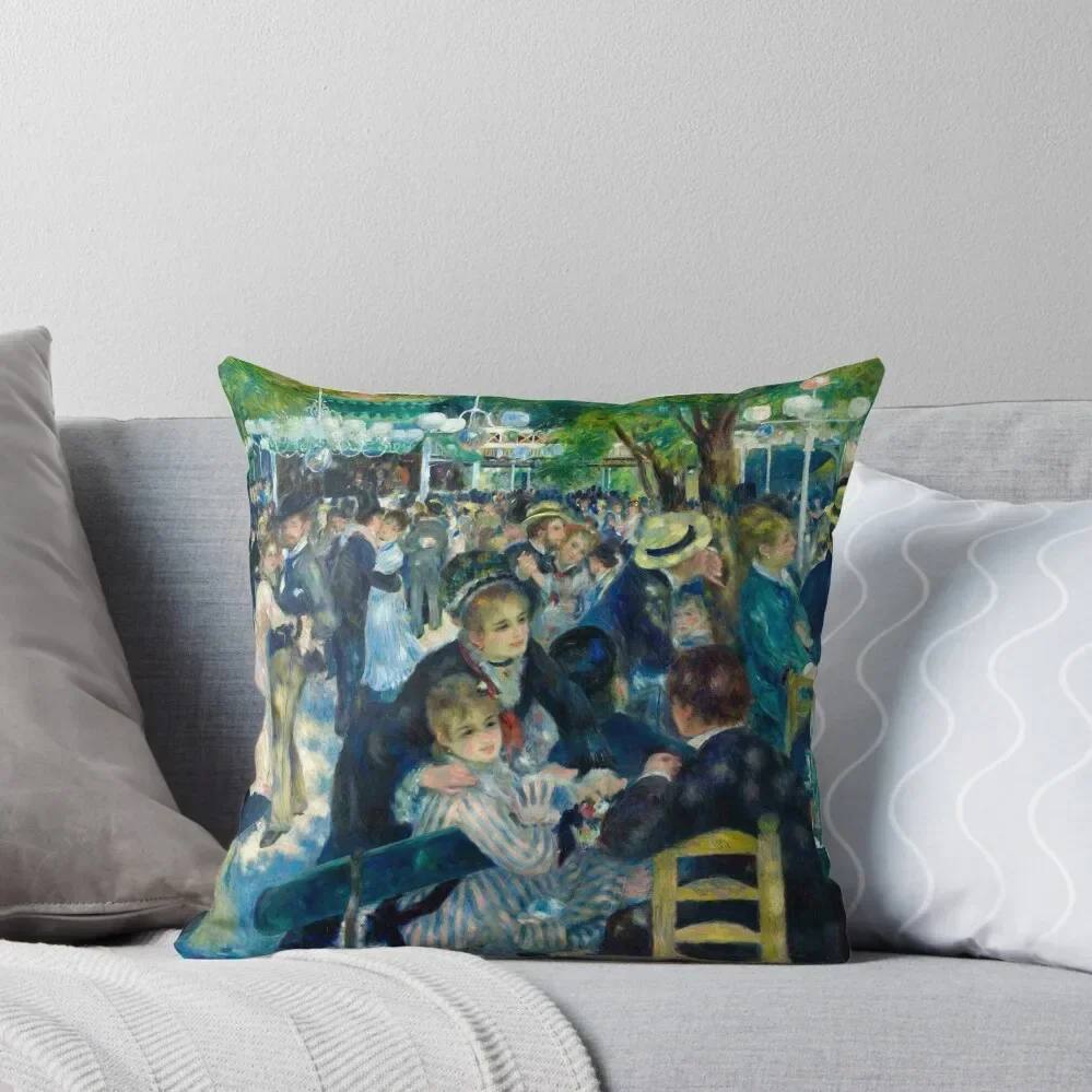 Pierre-Auguste Renoir Dance at le Moulin de la Galette Throw Pillow Pillow Case Christmas Pillow Cases