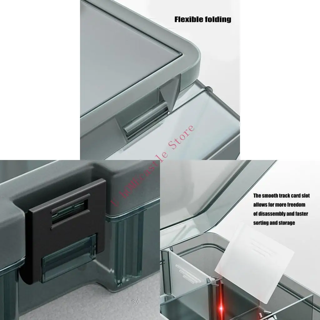 63HF Thickened Screw Box with Lids Compartments Tool Divider Compartment