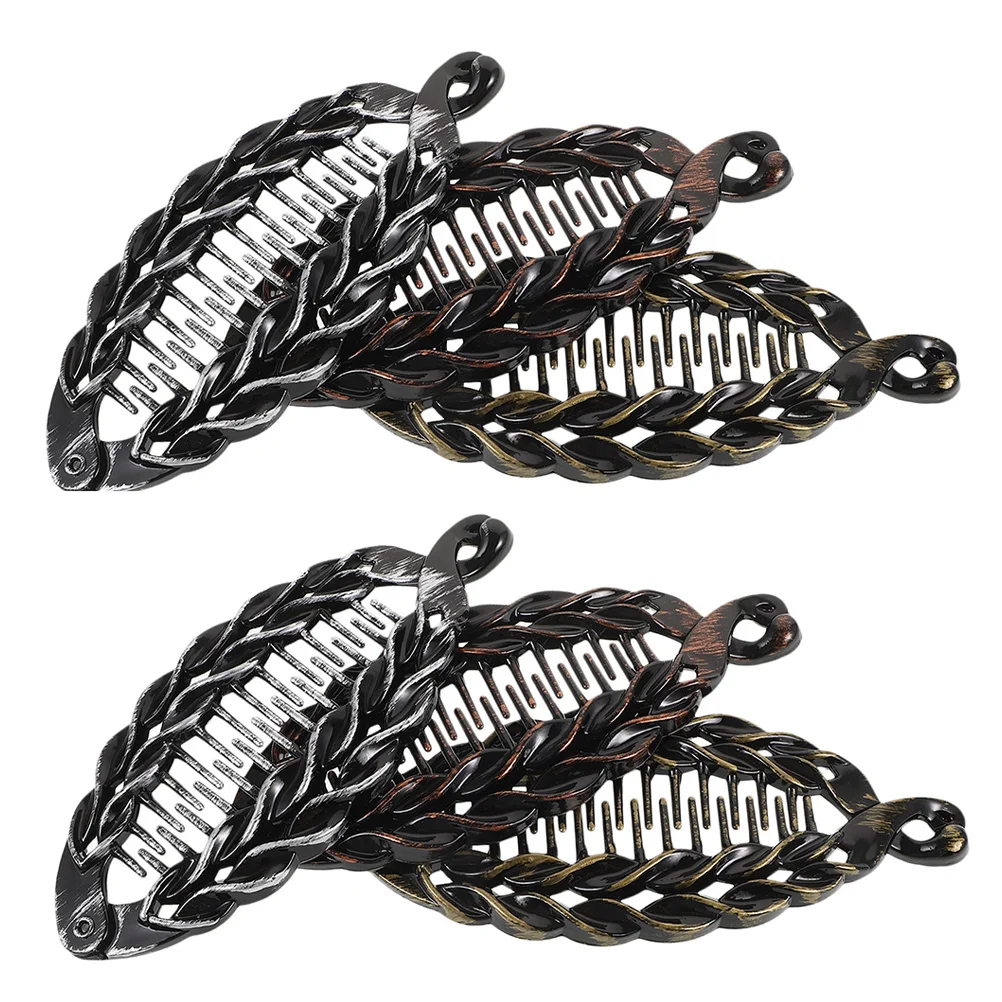 

6Pcs Large Banana Clips for Thick Hair Fashionable Women's Hair Accessories for Various Hairstyles Banana Clip