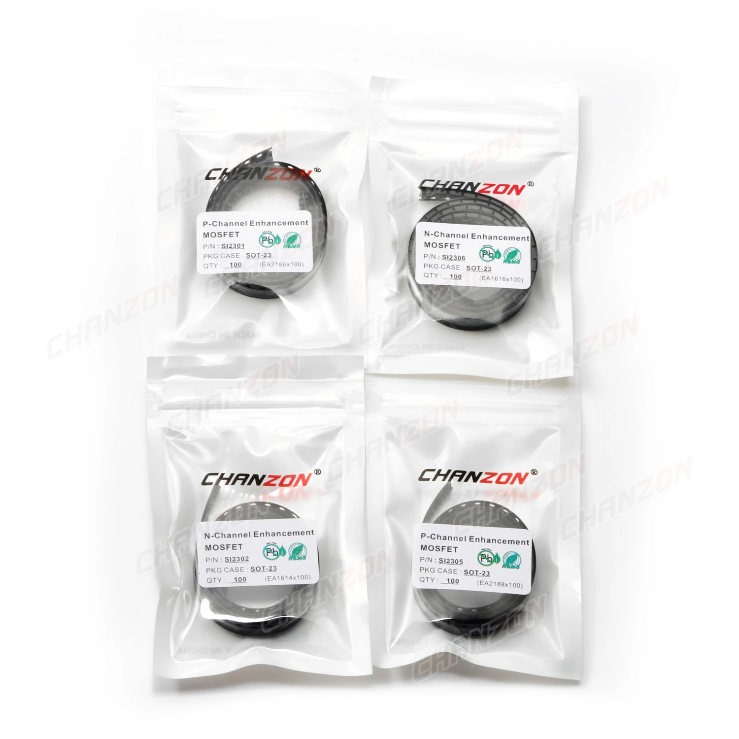 100Pcs Original N-Channel Mosfet Si2302 Si2306 Si2301 Si2305 Enhancement Mode Sot-23 Field-Effect Transistor Integrated Circuit image 2