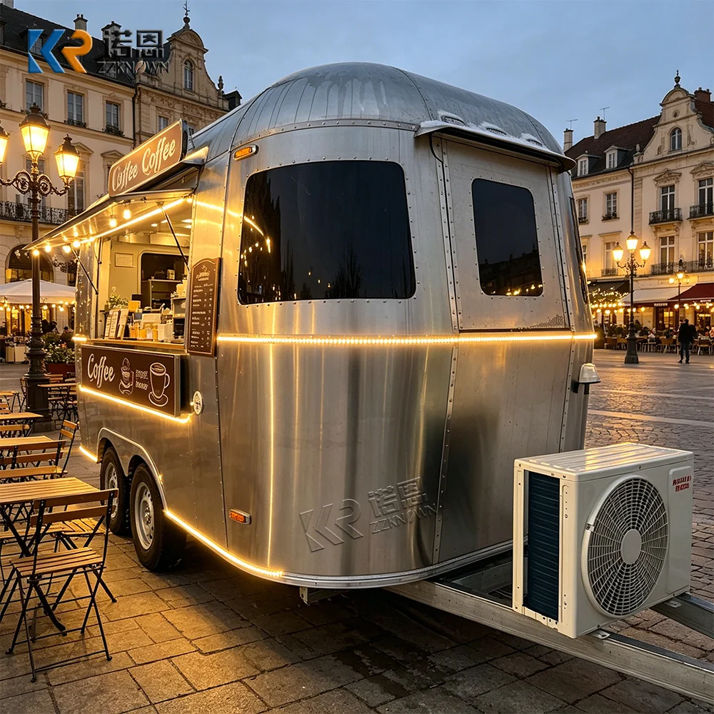 Mobile Food Cart Portable Kitchen Trailer Concession Street Snack Vending Truck Outdoor Catering Trailer for Commercial Use